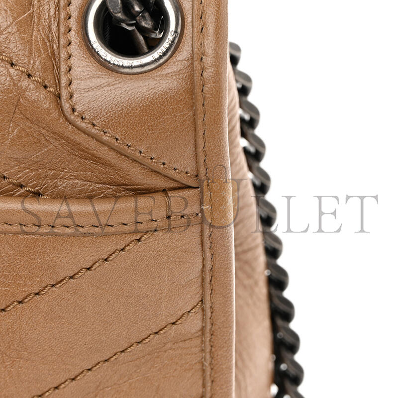 Y*L niki medium chain bag in crinkled vintage leather 6331581205076 (28*20*8.5cm)